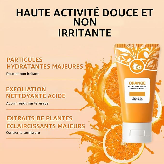 GEL EXFOLIANT ÉCLAIRCISSANT D’ORANGE